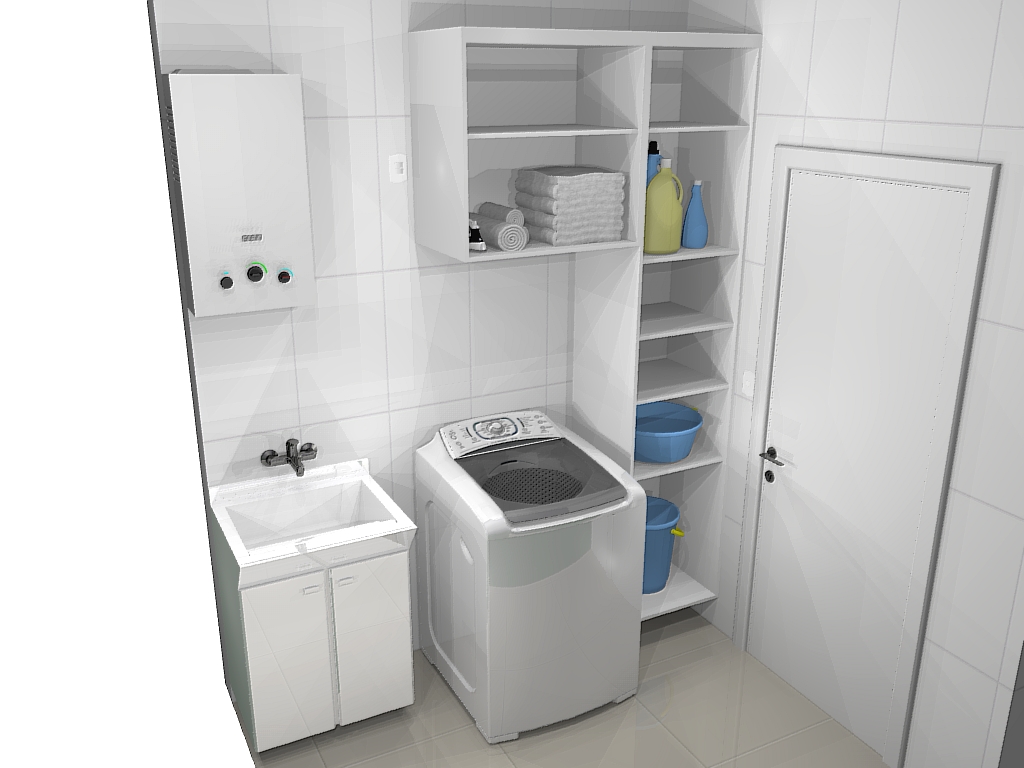 #384F68 Criart Móveis Sobmedida 1024x768 px Projetos De Cozinha Com Area De Serviço #239 imagens